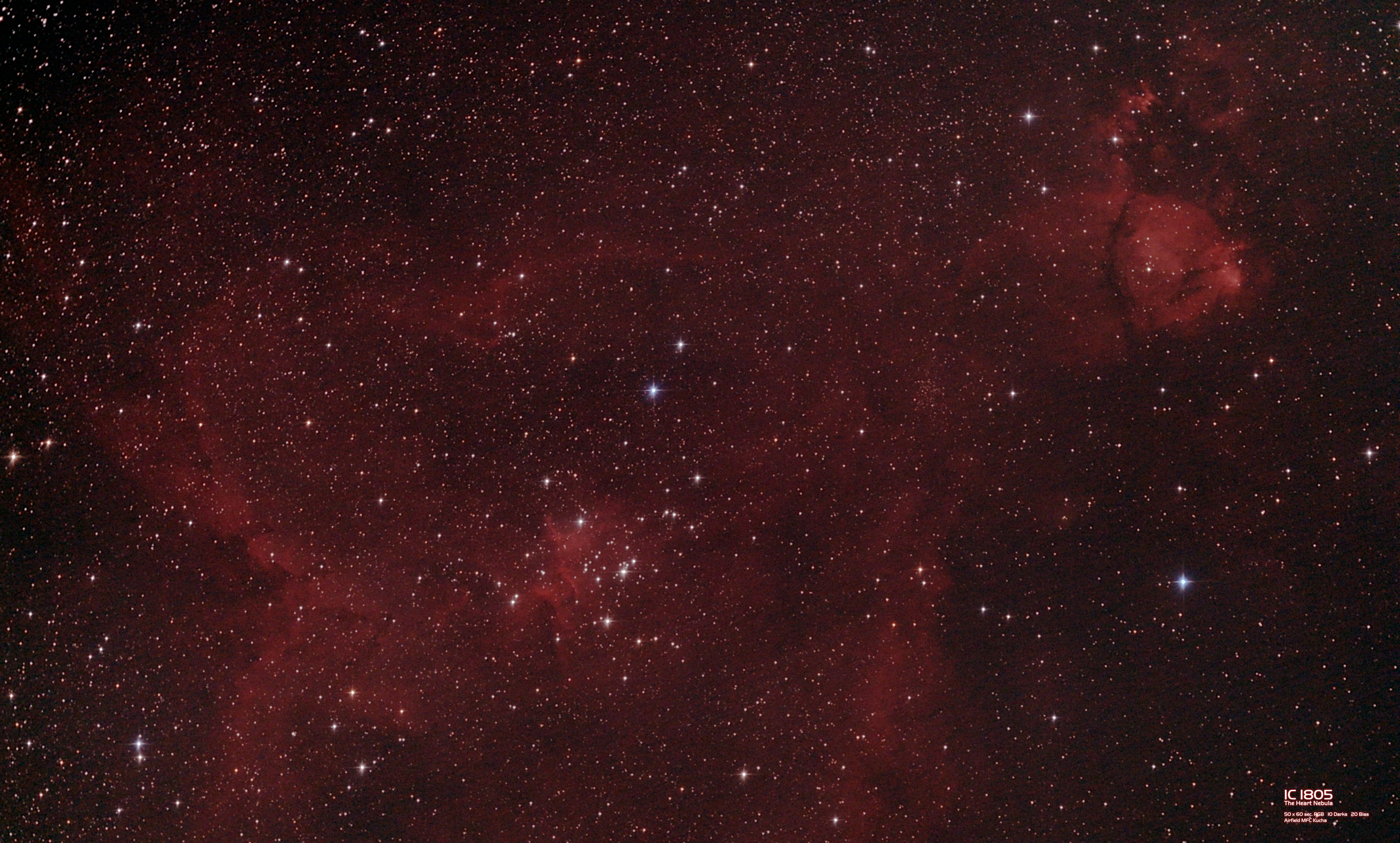 Astrofoto IC1805 - Heart Nebula